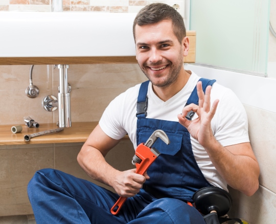 Happy Plumber